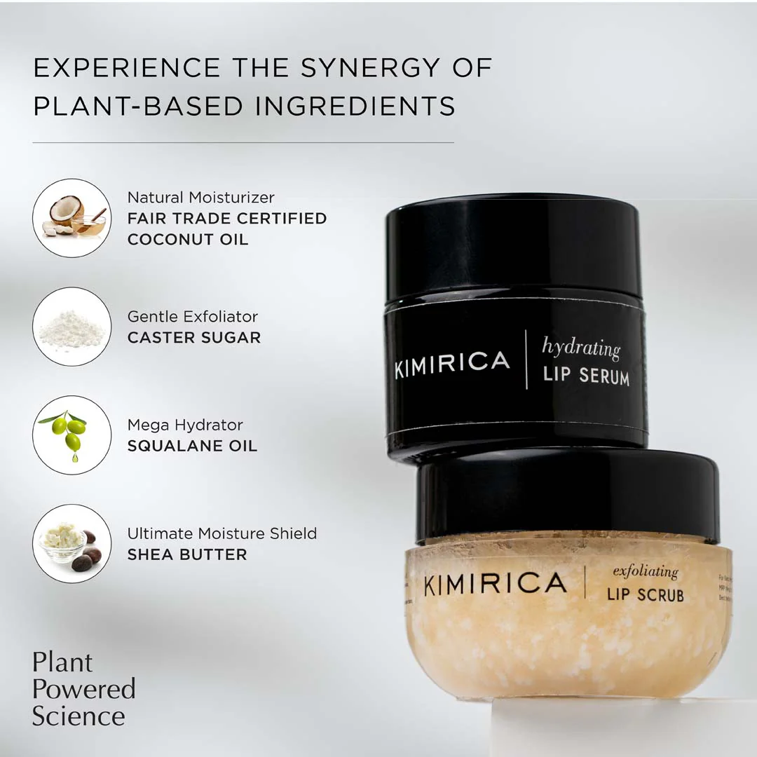 Shea & coconut Lip Scrub & Lip Serum Duo - Image 4