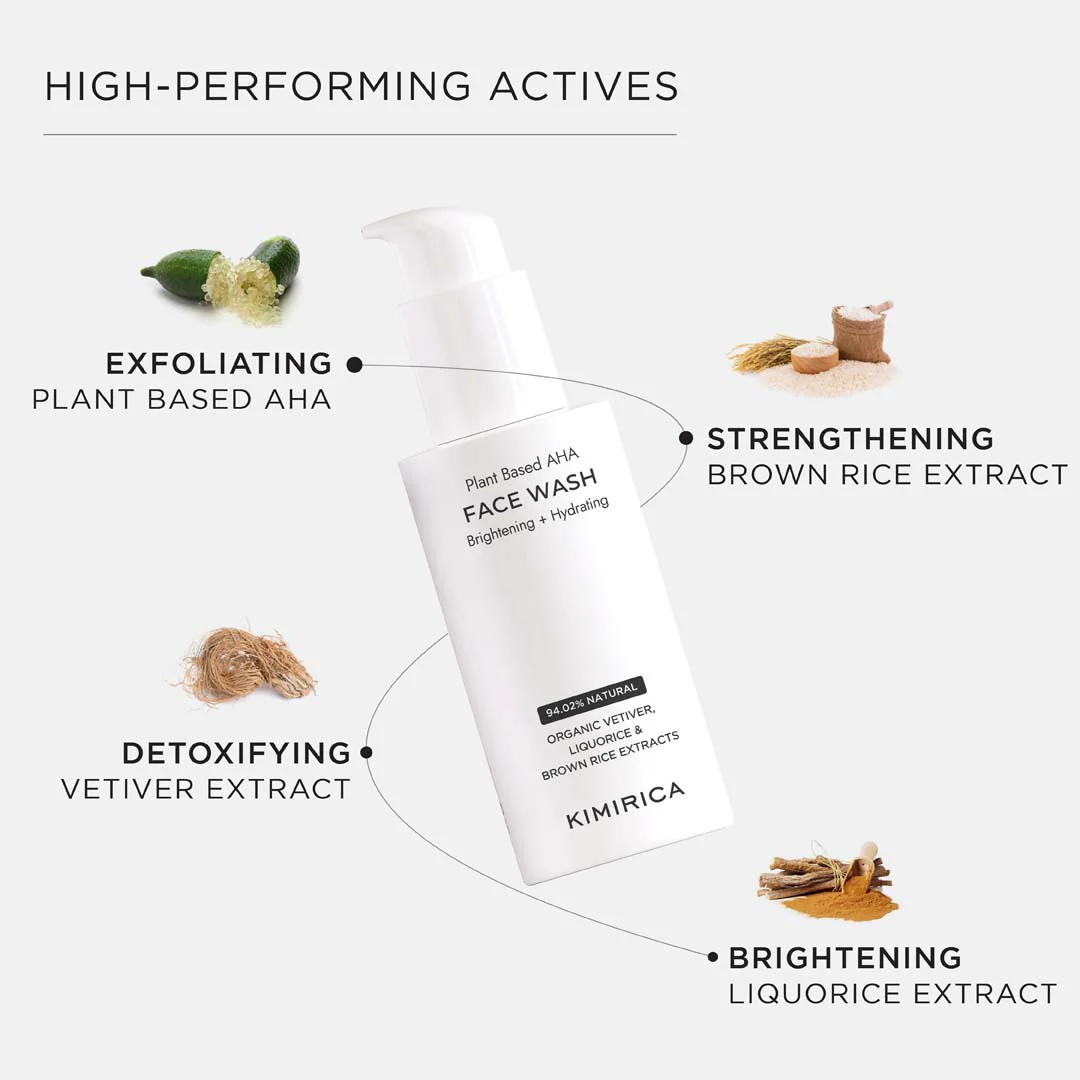 Plant-based AHA brightening face wash - Image 4