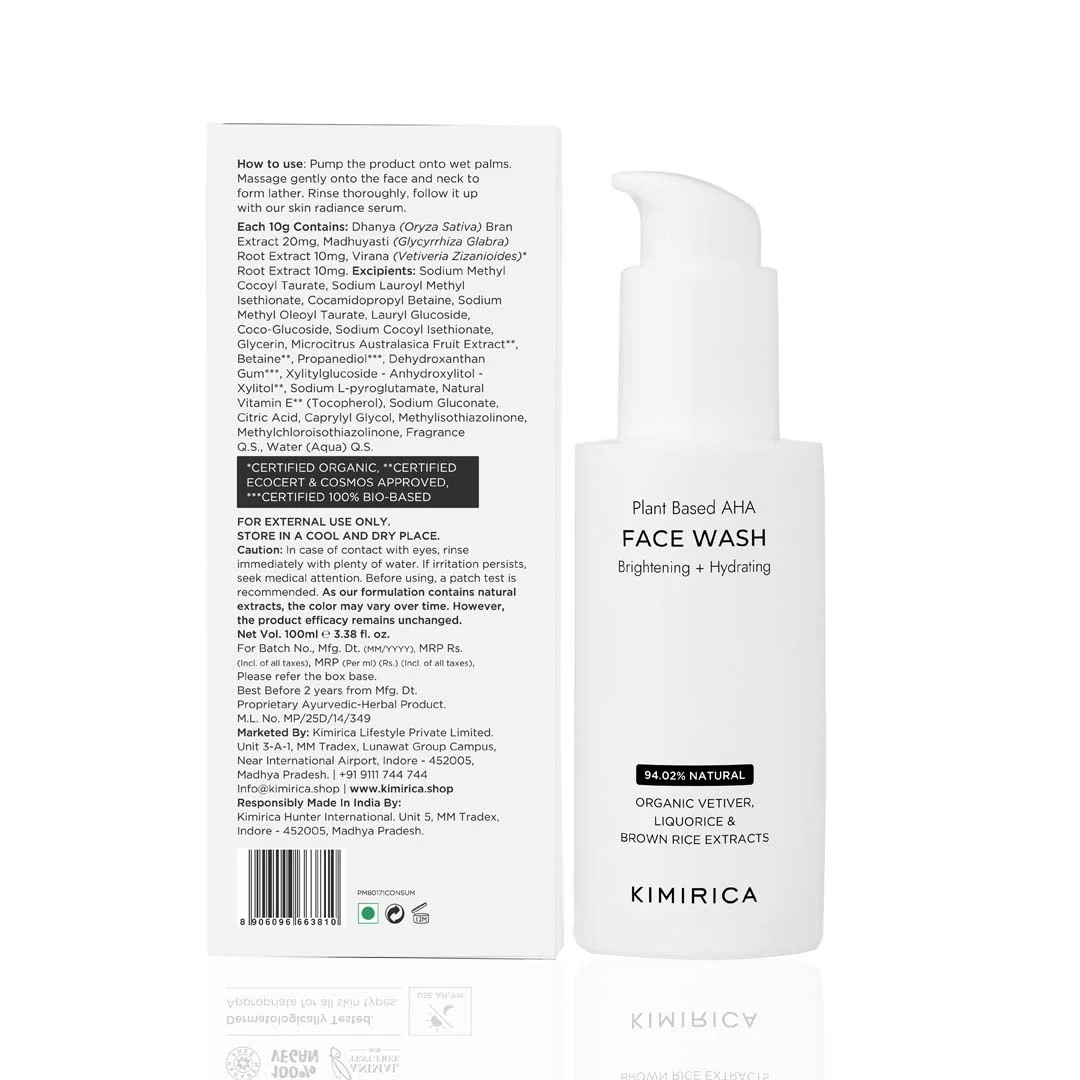 Plant-based AHA brightening face wash - Image 7