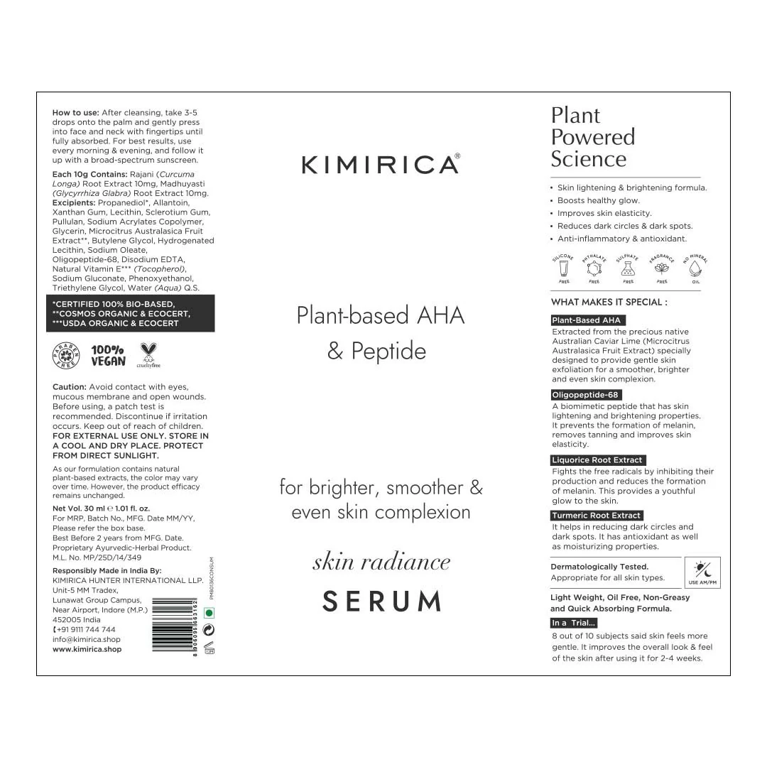 Plant-based AHA Brightening serum - Image 10